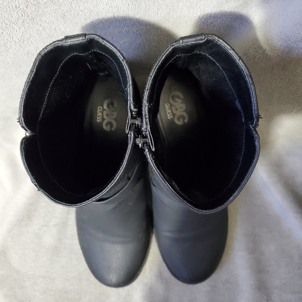 Guess Buckles and Straps Ankle Boots Black Size 9M - Picture 10 of 16